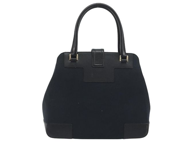 GUCCI Hand Bag Canvas Black Gold Tone 002 1103 - vista 2