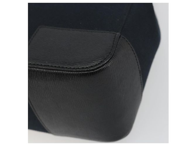 GUCCI Hand Bag Canvas Black Gold Tone 002 1103 - vista 9