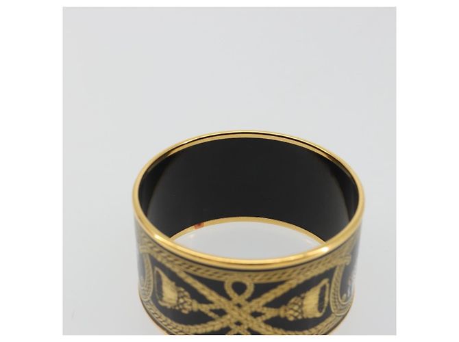 Hermès HERMES Bangle Emile TGM Bracelet metal Cloisonne Dark Brown - vista 8