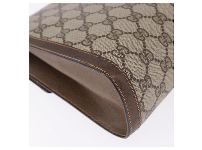 GUCCI GG Supreme Web Sherry Line Clutch Bag PVC Beige 89 01 007 - vista 15