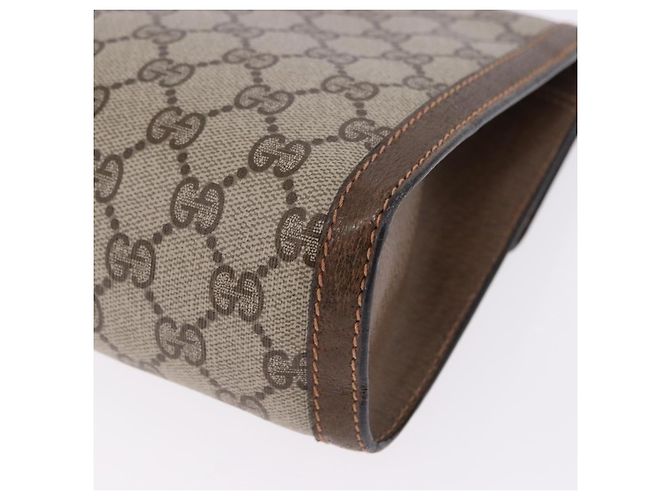 GUCCI GG Supreme Web Sherry Line Clutch Bag PVC Beige 89 01 007 - vista 16