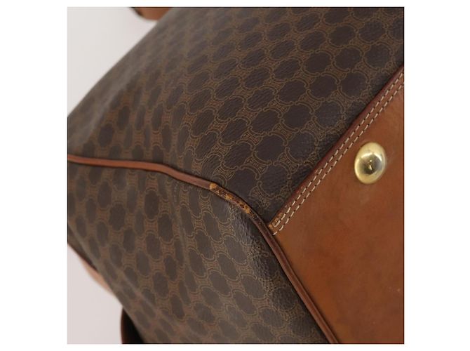 Céline CELINE Macadam Boston Bag PVC Leather 2way Brown Gold Tone - vista 19