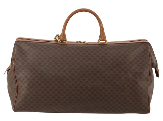 Céline CELINE Macadam Boston Bag PVC Leather 2way Brown Gold Tone - vista 2