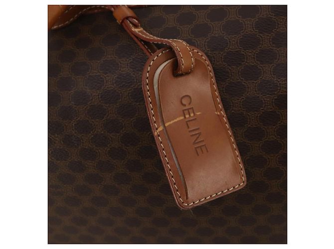 Céline CELINE Macadam Boston Bag PVC Leather 2way Brown Gold Tone - vista 20
