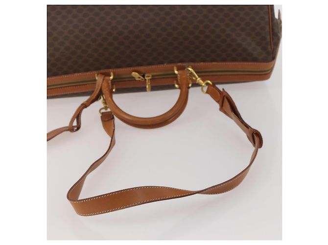 Céline CELINE Macadam Boston Bag PVC Leather 2way Brown Gold Tone - vista 7