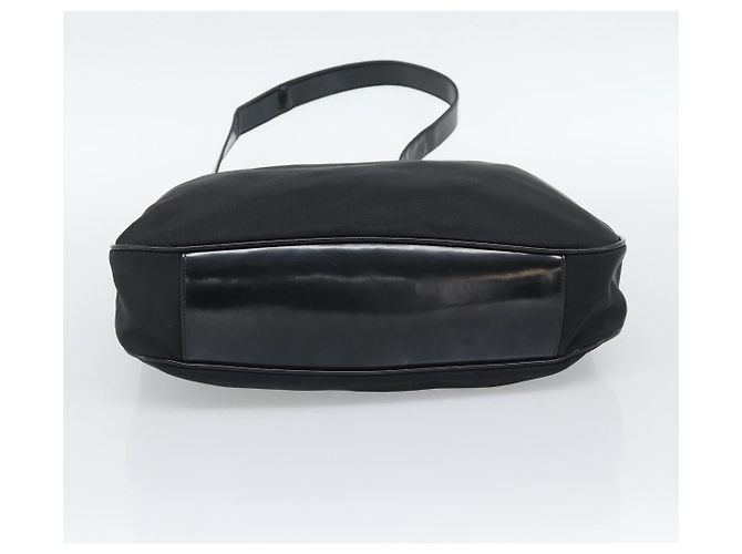 GUCCI Bamboo Hand Bag Nylon 2way Black Silver 001 1705 1577 - vista 5