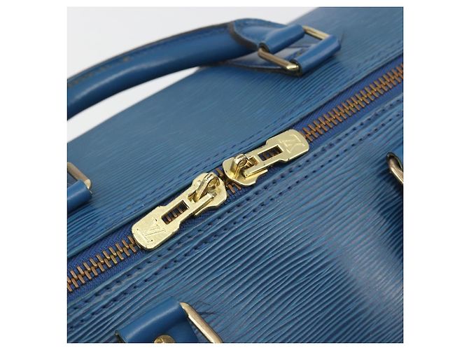 LOUIS VUITTON Epi Keepall 50 Boston Bag Blue M42965 LV - vista 10