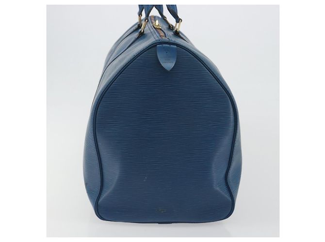 LOUIS VUITTON Epi Keepall 50 Boston Bag Blue M42965 LV - vista 4