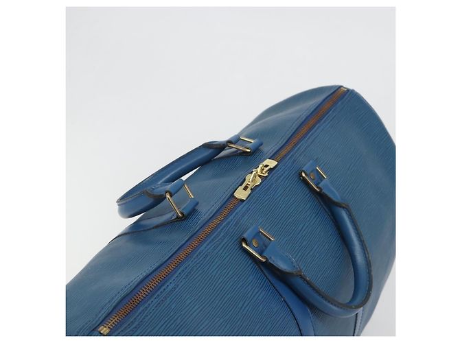 LOUIS VUITTON Epi Keepall 50 Boston Bag Blue M42965 LV - vista 6