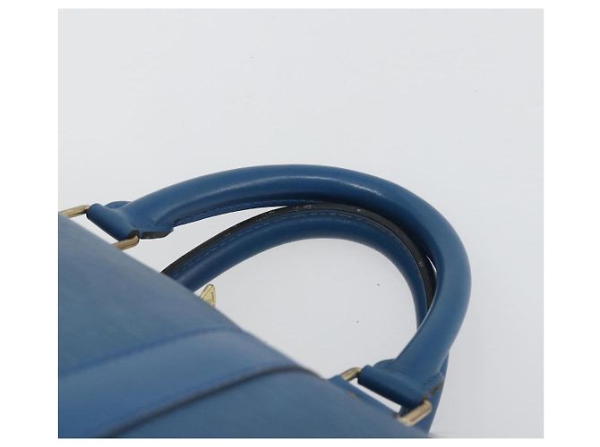 LOUIS VUITTON Epi Keepall 50 Boston Bag Blue M42965 LV - vista 8