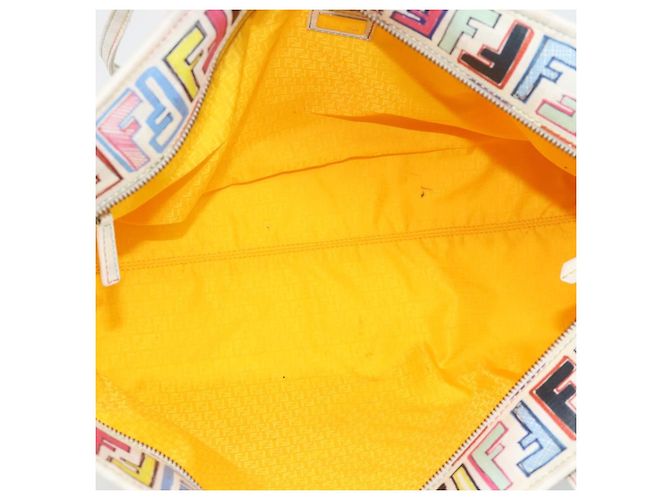 FENDI Zucca Canvas Tote Bag PVC Multicolor Gold - vista 10