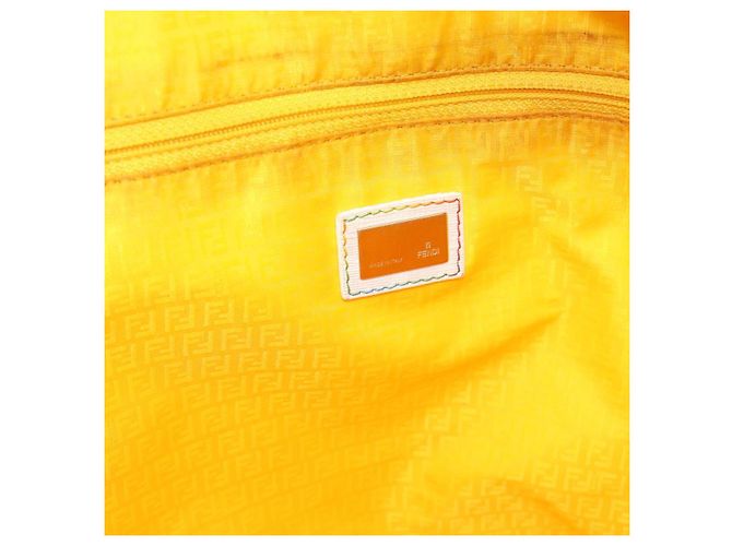 FENDI Zucca Canvas Tote Bag PVC Multicolor Gold - vista 18