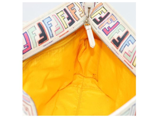 FENDI Zucca Canvas Tote Bag PVC Multicolor Gold - vista 19
