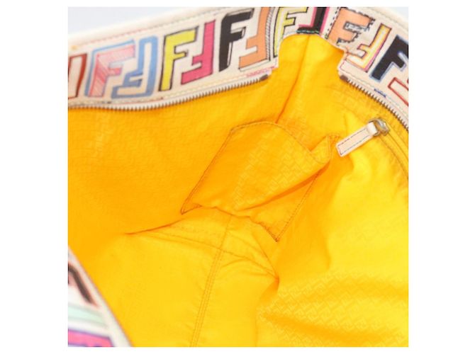 FENDI Zucca Canvas Tote Bag PVC Multicolor Gold - vista 20