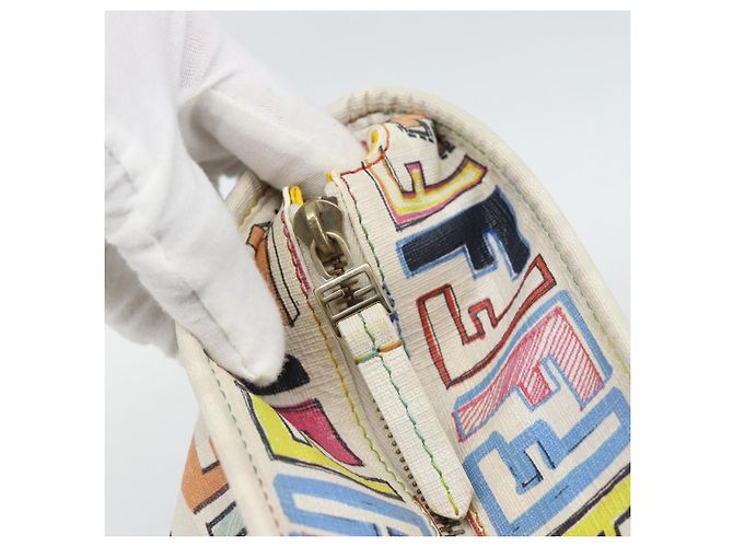 FENDI Zucca Canvas Tote Bag PVC Multicolor Gold - vista 9