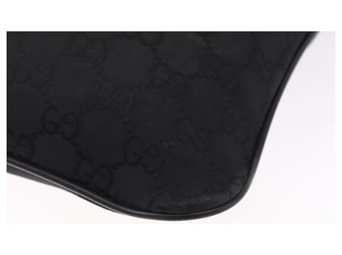 GUCCI GG Canvas Shoulder Bag Black Silver 509639 - vista 17
