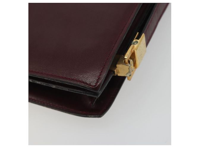 Céline CELINE Shoulder Bag Leather Bordeaux Gold - vista 15
