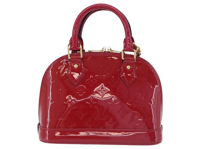 LOUIS VUITTON Monogram Vernis Alma BB Red Rose Andian M91771 LV - vista 13