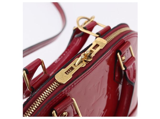 LOUIS VUITTON Monogram Vernis Alma BB Red Rose Andian M91771 LV - vista 19
