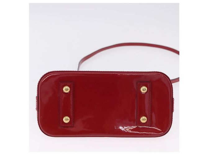 LOUIS VUITTON Monogram Vernis Alma BB Red Rose Andian M91771 LV - vista 6