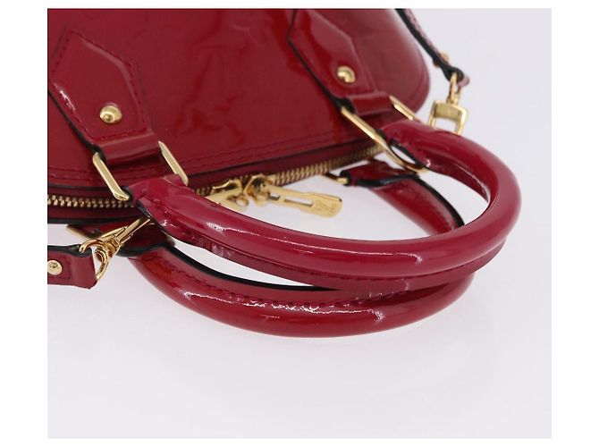 LOUIS VUITTON Monogram Vernis Alma BB Red Rose Andian M91771 LV - vista 8