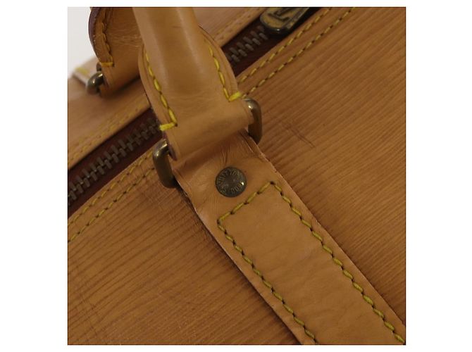 LOUIS VUITTON Epi Keepall 60 Boston Bag Brown Zipangu Gold M42948 LV - vista 17