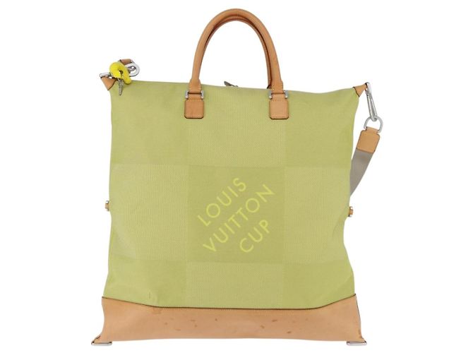 LOUIS VUITTON Damier Geant America Cube Bag Canvas Yellow M80633 - vista 13
