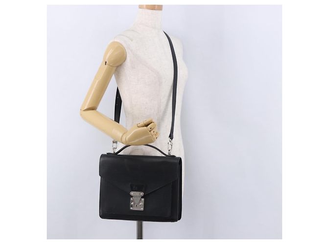 LOUIS VUITTON Epi Monceau 28 Hand Bag Black M52122 LV - vista 28