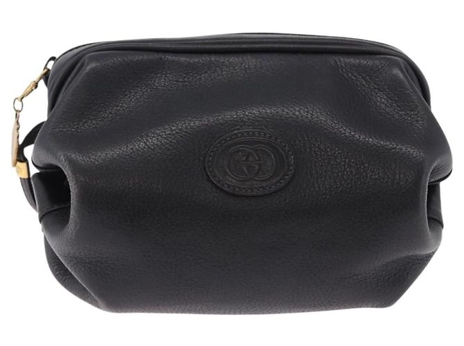 GUCCI Shoulder Bag Leather Black Gold 007 115 5770 - vista 13