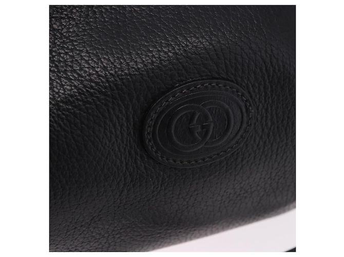 GUCCI Shoulder Bag Leather Black Gold 007 115 5770 - vista 17