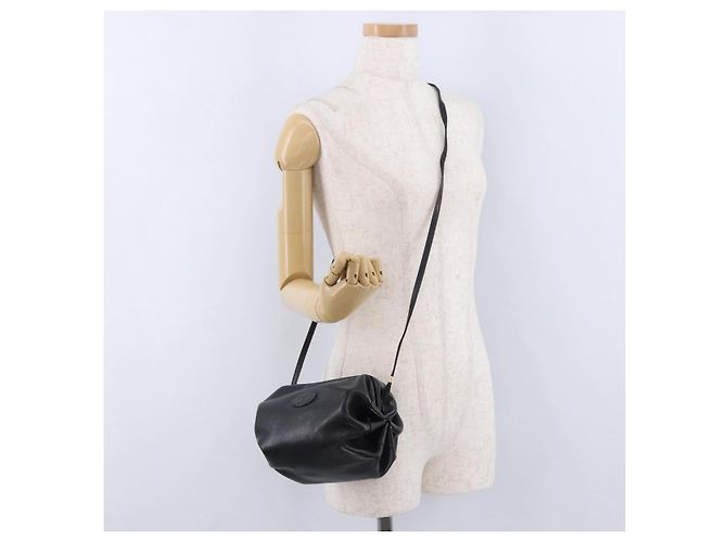 GUCCI Shoulder Bag Leather Black Gold 007 115 5770 - vista 23