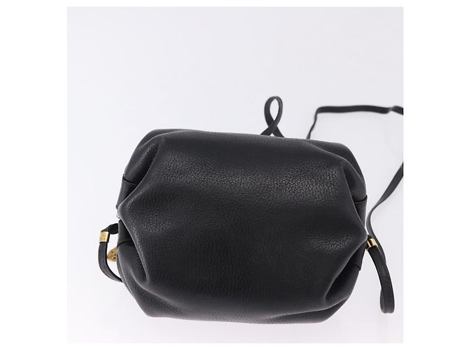 GUCCI Shoulder Bag Leather Black Gold 007 115 5770 - vista 5