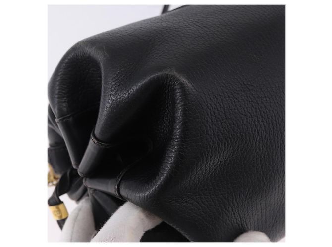 GUCCI Shoulder Bag Leather Black Gold 007 115 5770 - vista 9