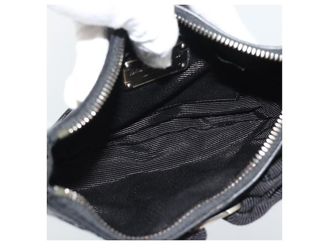 Salvatore Ferragamo Vala Shoulder Bag Patent Black Silver - vista 11