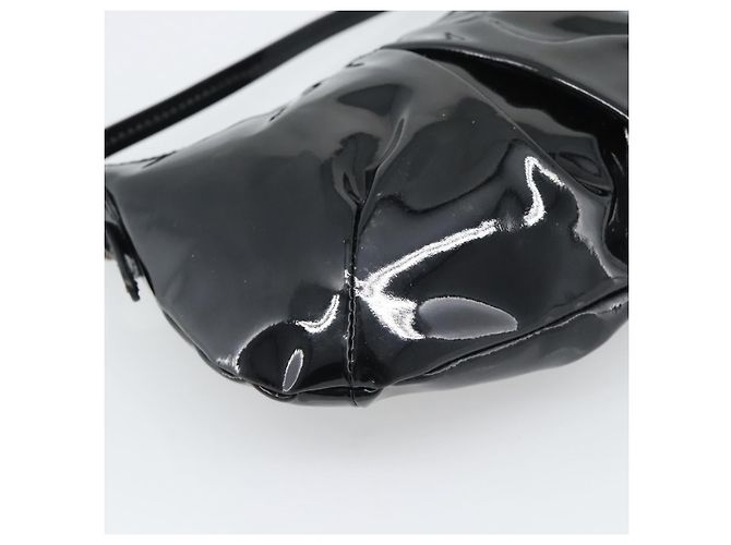 Salvatore Ferragamo Vala Shoulder Bag Patent Black Silver - vista 16