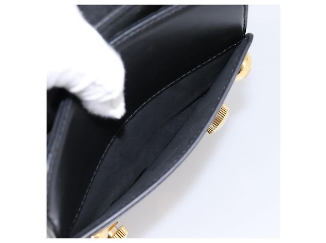 LOUIS VUITTON S Lock Bag Hand Bag Leather Black M82214 LV - vista 22