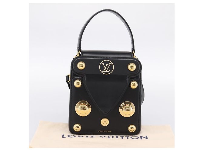 LOUIS VUITTON S Lock Bag Hand Bag Leather Black M82214 LV - vista 24