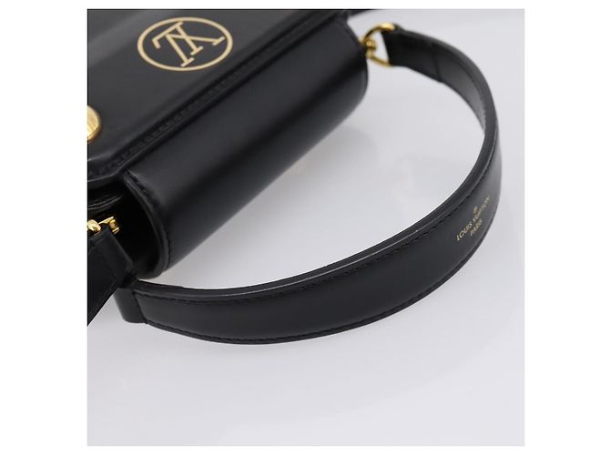 LOUIS VUITTON S Lock Bag Hand Bag Leather Black M82214 LV - vista 7