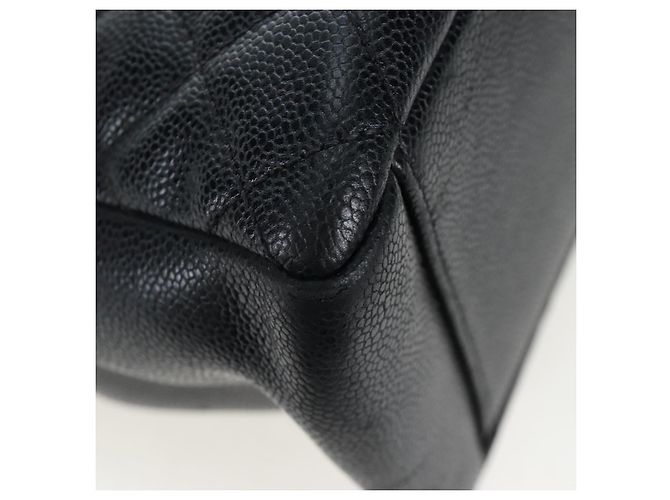 CHANEL Matelasse COCO Mark Chain Bag Caviar Skin Black Silver CC - vista 17