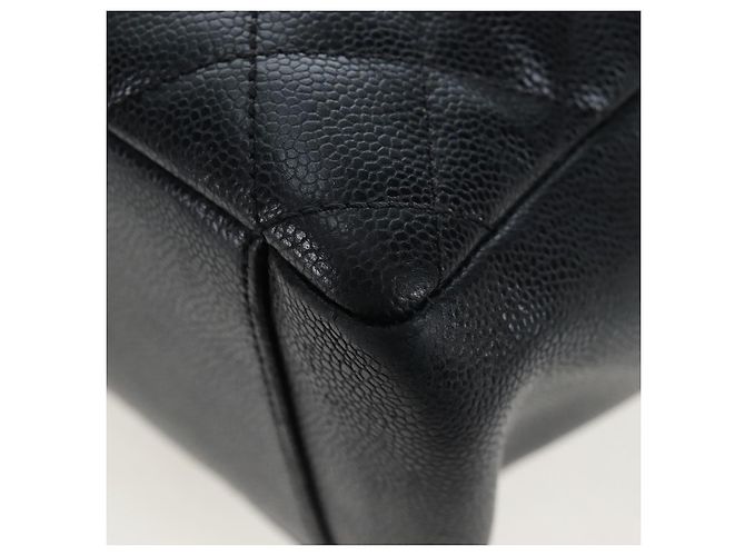 CHANEL Matelasse COCO Mark Chain Bag Caviar Skin Black Silver CC - vista 18