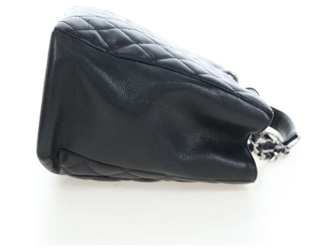 CHANEL Matelasse COCO Mark Chain Bag Caviar Skin Black Silver CC - vista 4