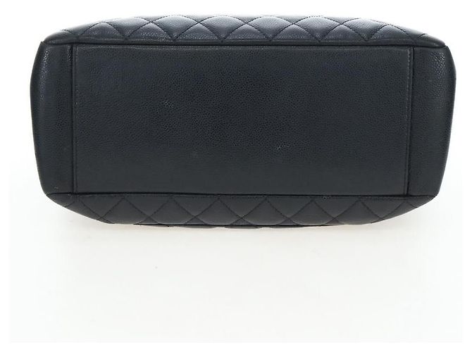 CHANEL Matelasse COCO Mark Chain Bag Caviar Skin Black Silver CC - vista 5