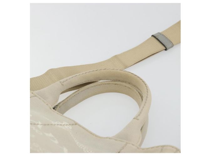 PRADA Canapa PM Hand Bag Canvas 2way Gray Gold - Ansicht 14
