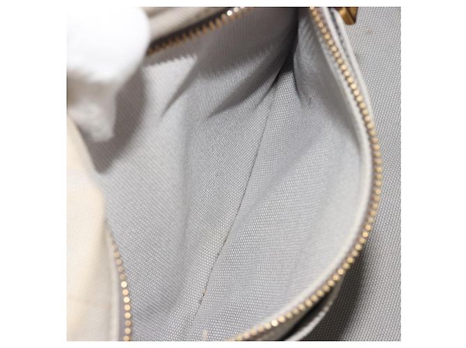 PRADA Canapa PM Hand Bag Canvas 2way Gray Gold - Ansicht 25