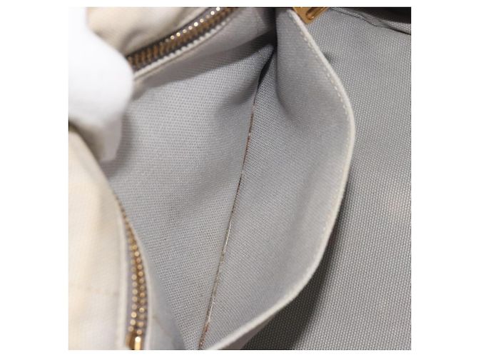 PRADA Canapa PM Hand Bag Canvas 2way Gray Gold - Ansicht 26