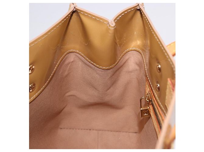 LOUIS VUITTON Monogram Vernis Reade PM Hand Bag Noisette M91334 LV - vista 19