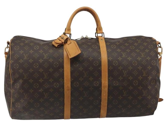 LOUIS VUITTON Monogram Keepall Bandouliere 60 Boston Bag M41412 LV - vista 13