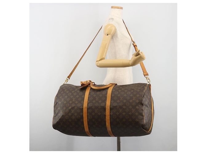 LOUIS VUITTON Monogram Keepall Bandouliere 60 Boston Bag M41412 LV - vista 22