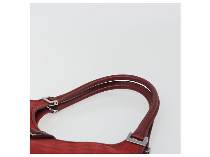GUCCI GG Canvas Jackie Hand Bag Red Silver 01719 - vista 14