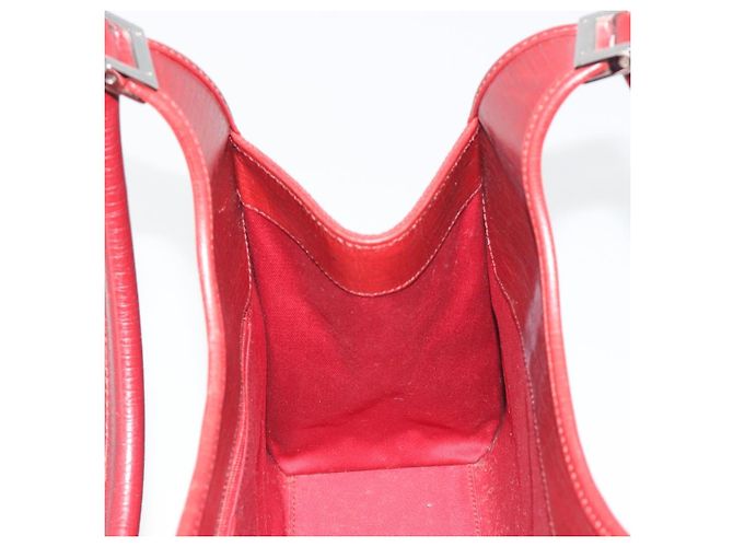 GUCCI GG Canvas Jackie Hand Bag Red Silver 01719 - vista 20
